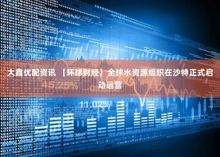 大鑫优配资讯 【环球财经】全球水资源组织在沙特正式启动运营