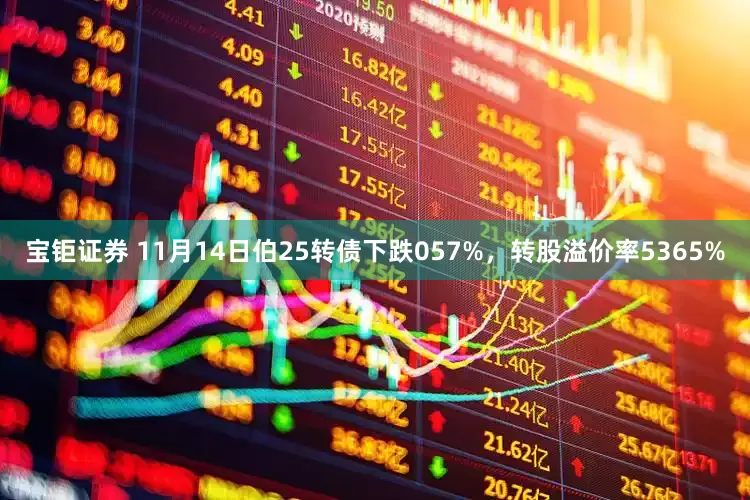 宝钜证券 11月14日伯25转债下跌057%，转股溢价率5365%